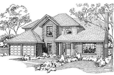4-Bedroom, 2428 Sq Ft Contemporary House Plan - 167-1331 - Front Exterior