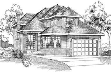 3-Bedroom, 2622 Sq Ft Contemporary Home Plan - 167-1337 - Main Exterior