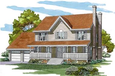 4-Bedroom, 2446 Sq Ft Country House Plan - 167-1339 - Front Exterior