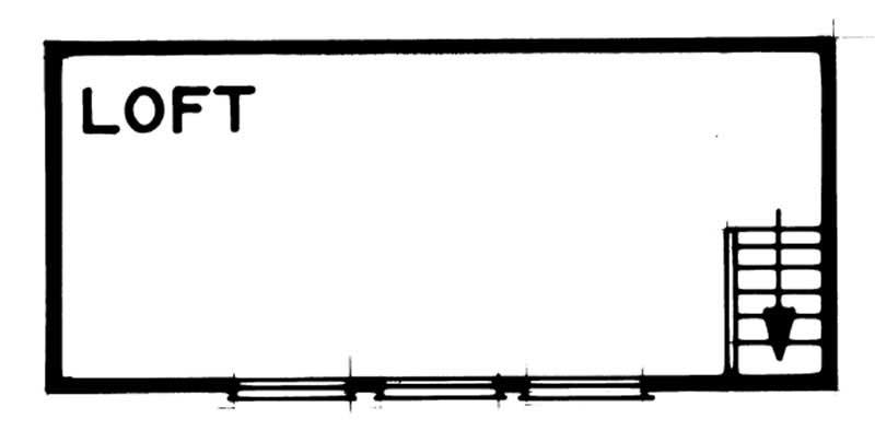 Floor Plan Second Story of Garage Plan #167-1345