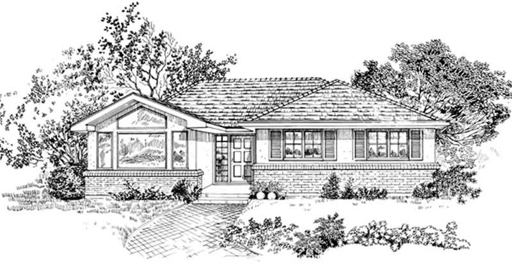 Small House Plans home (ThePlanCollection: Plan #167-1348)