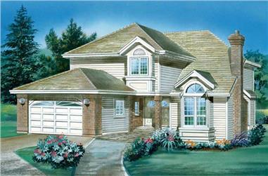 3-Bedroom, 2206 Sq Ft Country House Plan - 167-1359 - Front Exterior