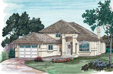 3-Bedroom, 2071 Sq Ft Contemporary House Plan - 167-1379 - Front Exterior