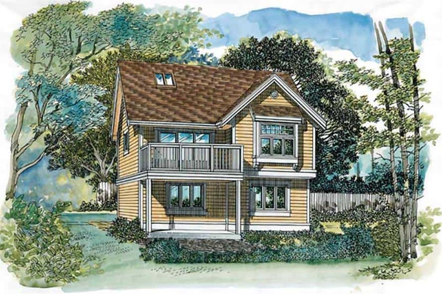 Home Exterior Photograph of this 1-Bedroom,773 Sq Ft Plan -167-1395