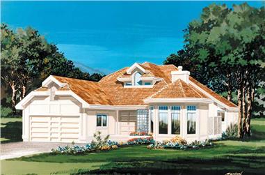 2-Bedroom, 2239 Sq Ft Contemporary House Plan - 167-1408 - Front Exterior