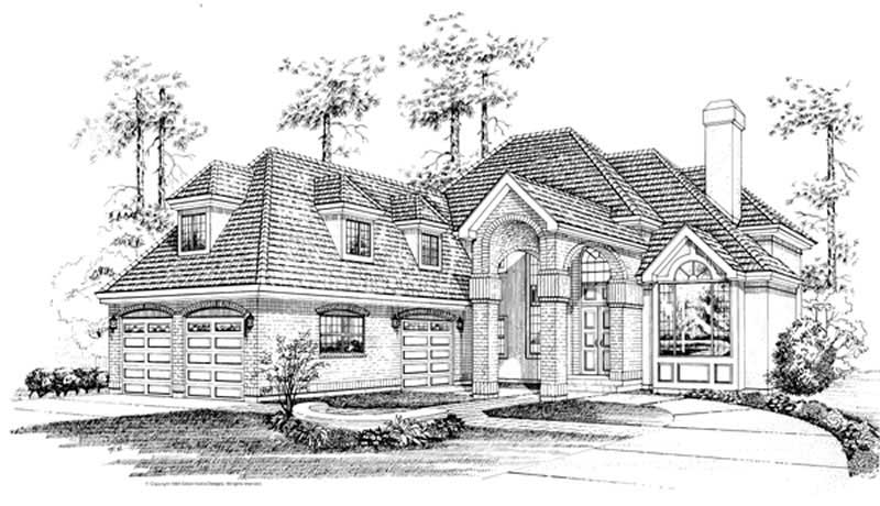 European home (ThePlanCollection: Plan #167-1412)