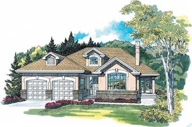 3-Bedroom, 1879 Sq Ft Contemporary Home Plan - 167-1434 - Main Exterior