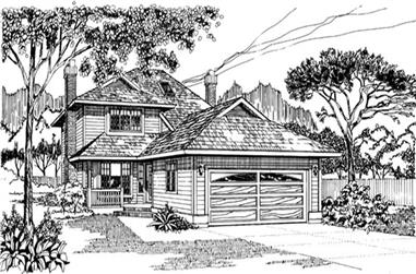 3-Bedroom, 1924 Sq Ft Traditional House Plan - 167-1439 - Front Exterior