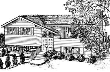 3-Bedroom, 1136 Sq Ft Small House Plans - 167-1467 - Front Exterior
