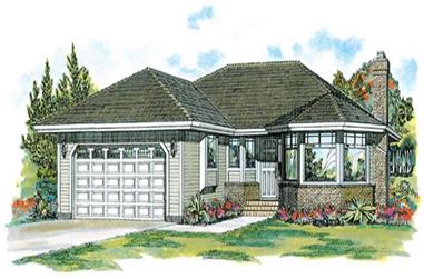3-Bedroom, 1511 Sq Ft Ranch House Plan - 167-1504 - Front Exterior