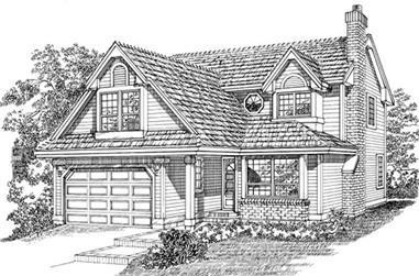 4-Bedroom, 2472 Sq Ft Traditional House Plan - 167-1510 - Front Exterior