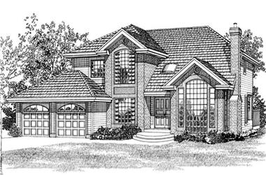 3-Bedroom, 2628 Sq Ft Contemporary Home Plan - 167-1519 - Main Exterior
