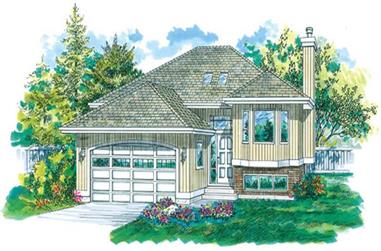 3-Bedroom, 1325 Sq Ft Small House Plans - 167-1522 - Main Exterior