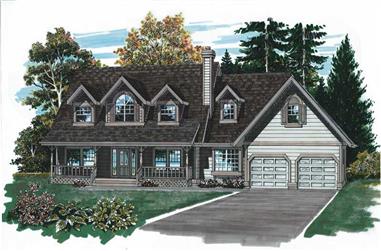 3-Bedroom, 2044 Sq Ft Country Home Plan - 167-1531 - Main Exterior