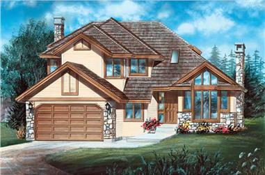 3-Bedroom, 2135 Sq Ft Contemporary House Plan - 167-1533 - Front Exterior