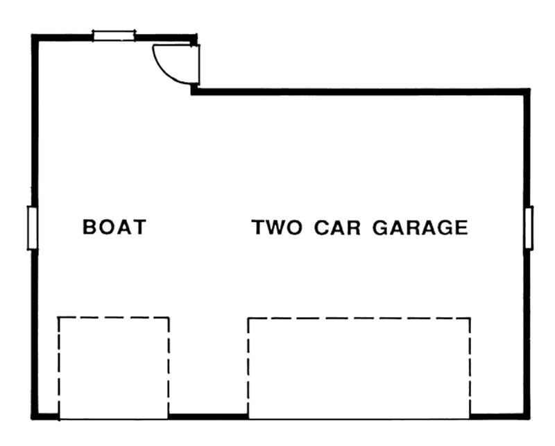 Floor Plan First Story of Garage Plan #167-1539