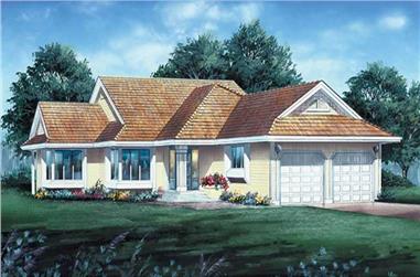 3-Bedroom, 1648 Sq Ft Ranch House Plan - 167-1542 - Front Exterior