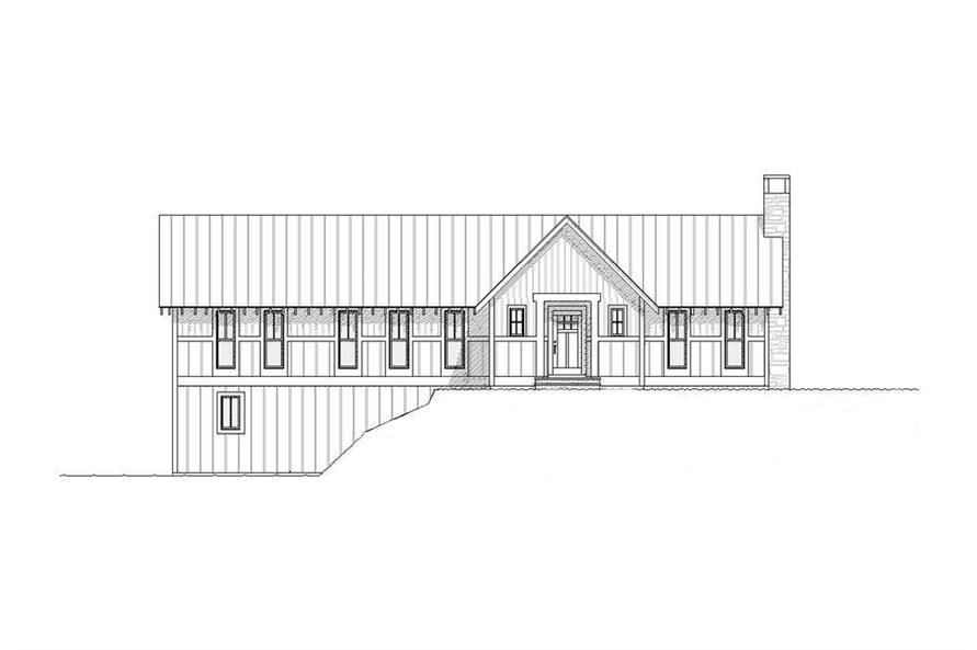 Home Plan Front Elevation of this 3-Bedroom,2208 Sq Ft Plan -168-1001