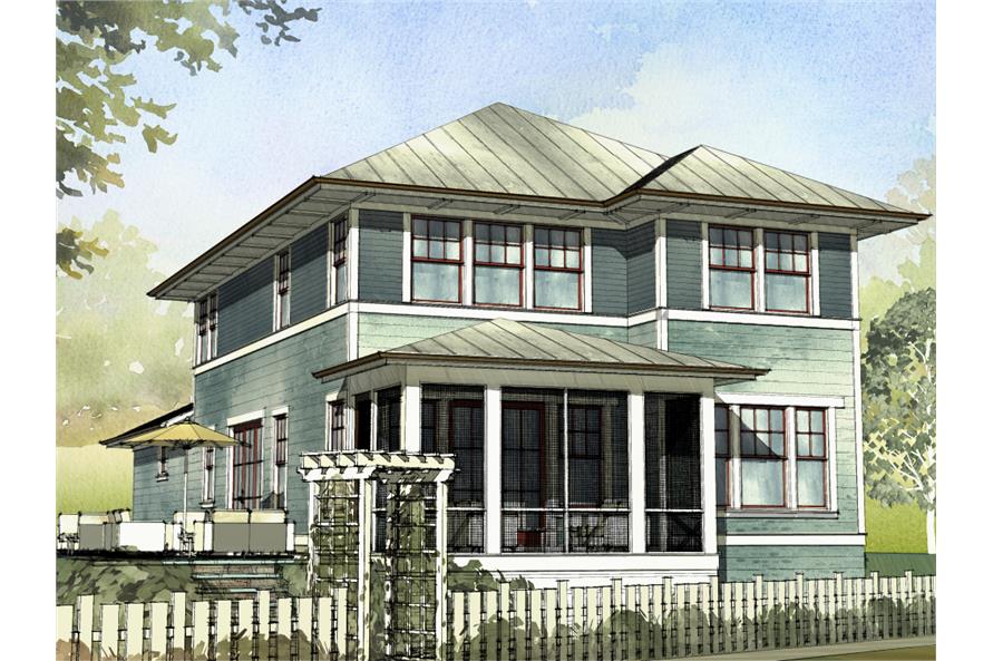 4-Bedroom, 2401 Sq Ft Traditional Home Plan - 168-1113 - Main Exterior