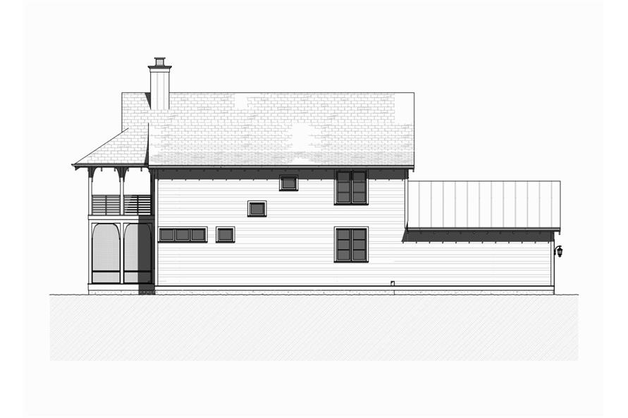 168-1123: Home Plan Right Elevation