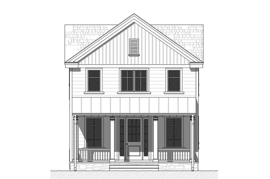 Home Plan Front Elevation of this 3-Bedroom,2063 Sq Ft Plan -168-1134