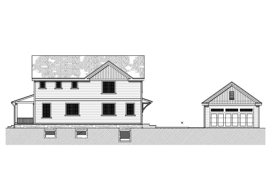 168-1134: Home Plan Right Elevation