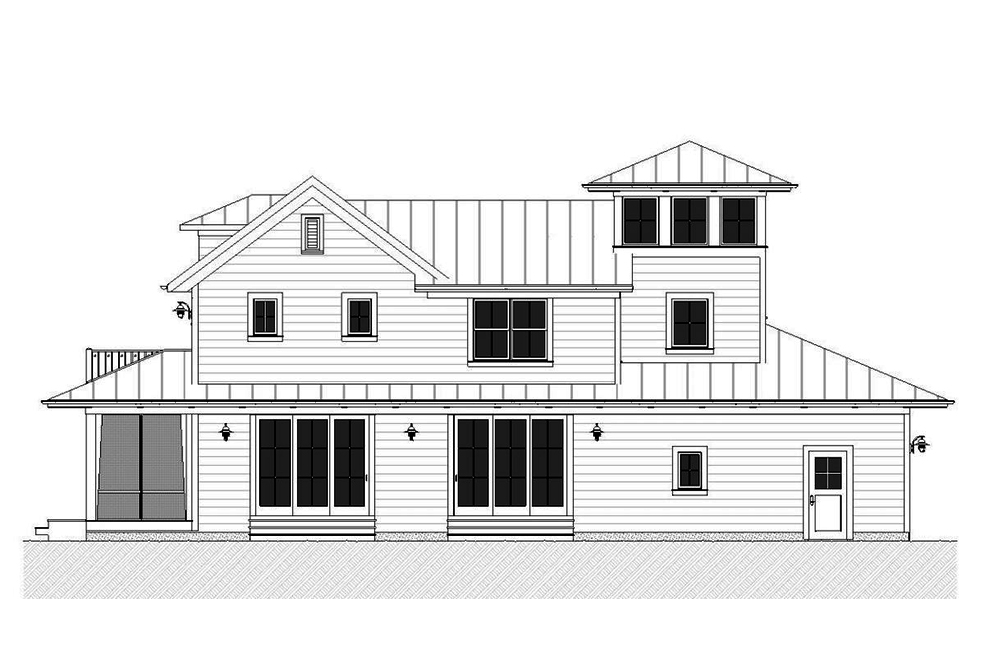 Home Plan Right Elevation of this 3-Bedroom,2170 Sq Ft Plan -168-1139