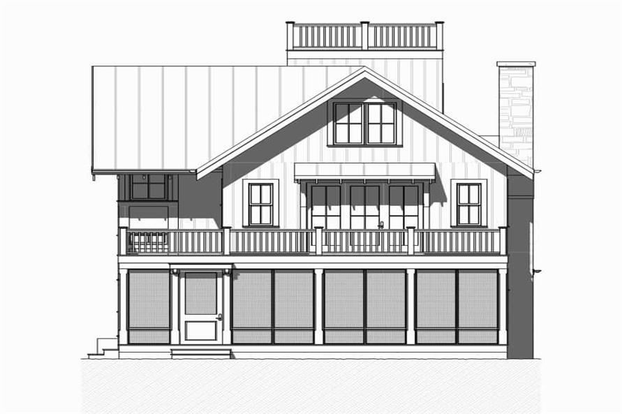 168-1143: Home Plan Front Elevation