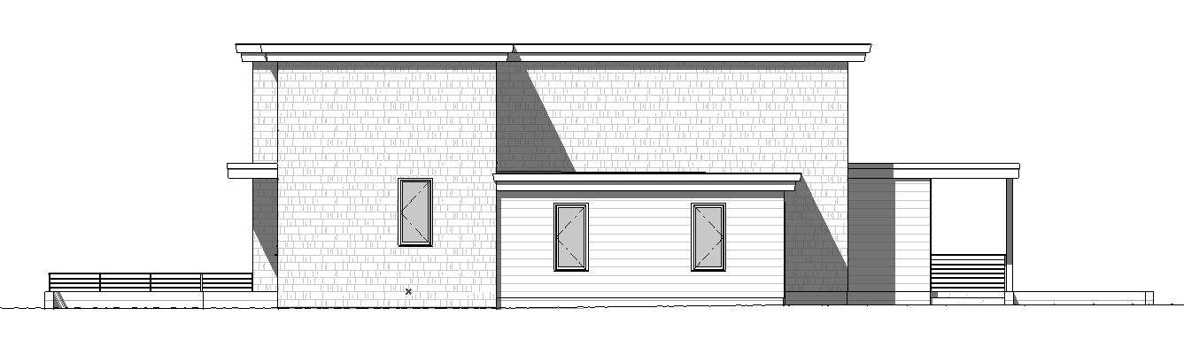 Home Plan Left Elevation of this 3-Bedroom,2512 Sq Ft Plan -168-1149