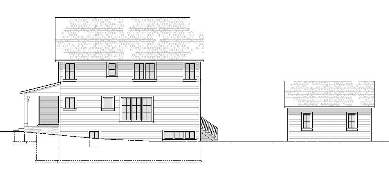 Home Plan Right Elevation of this 5-Bedroom,3348 Sq Ft Plan -168-1151