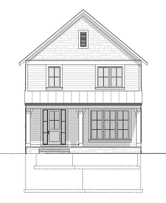 Home Plan Front Elevation of this 5-Bedroom,3348 Sq Ft Plan -168-1151