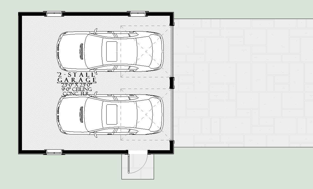 Garage of Traditional Plan #168-1151