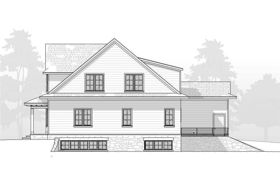 168-1153: Home Plan Right Elevation