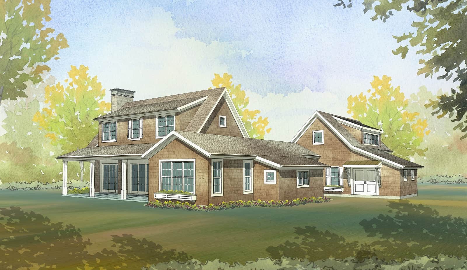 Rear View of this 3-Bedroom,2431 Sq Ft Plan -168-1158