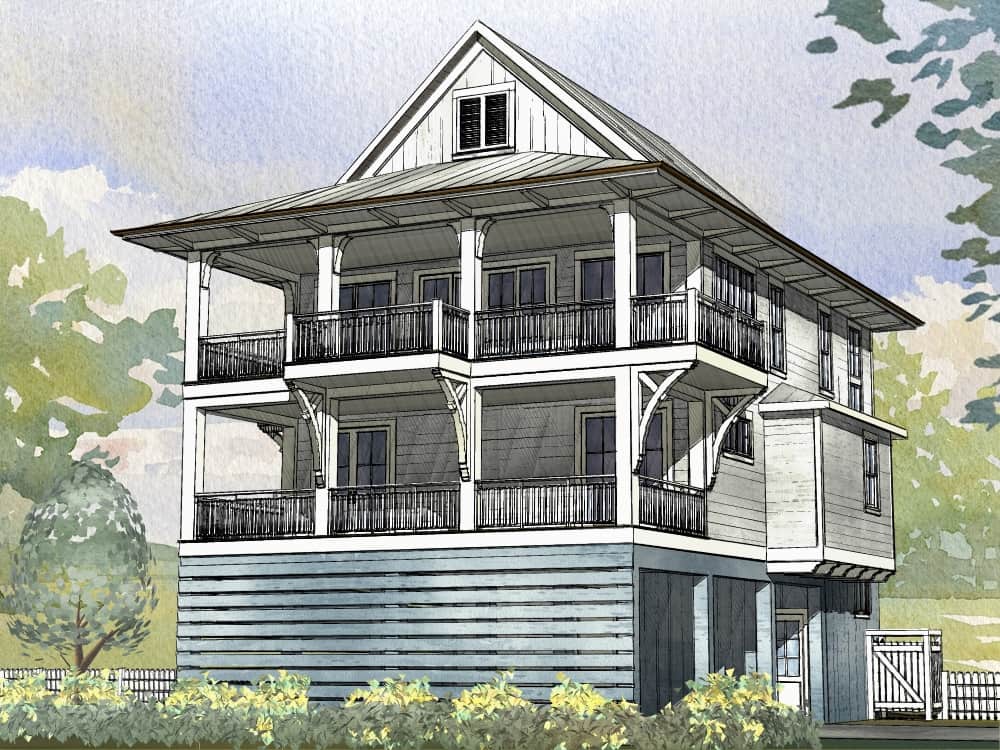 Front View of this 4-Bedroom,2593 Sq Ft Plan -168-1165