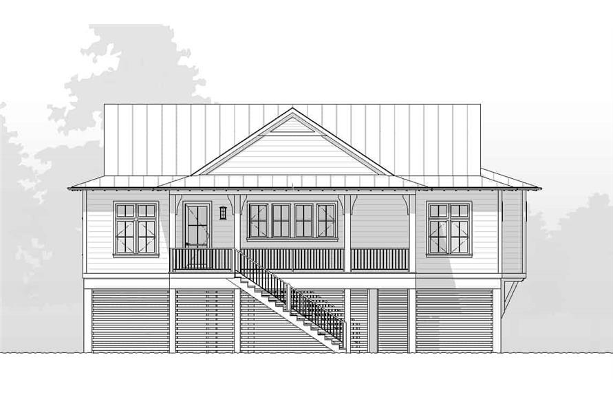 168-1169: Home Plan Front Elevation