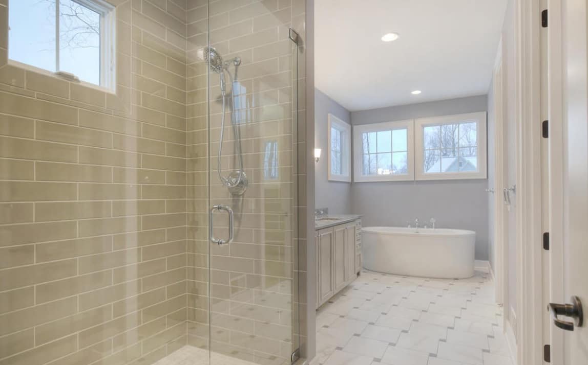 Master Bathroom: Shower of this 5-Bedroom,4127 Sq Ft Plan -168-1170