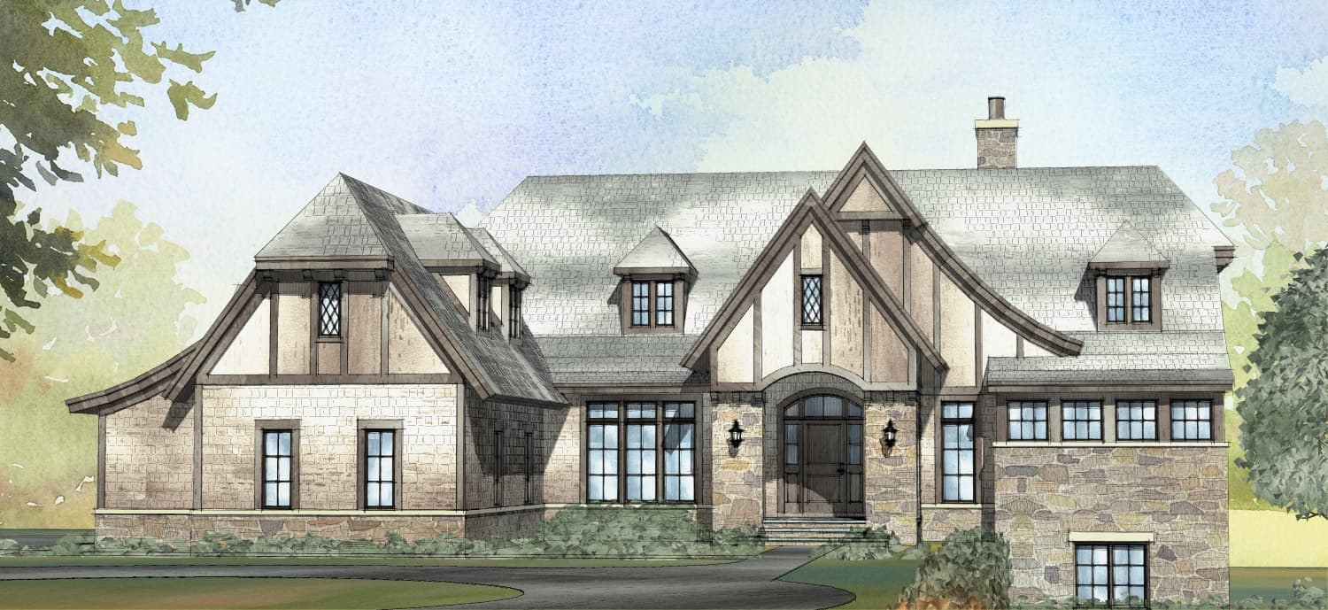 Front View of this 5-Bedroom,4127 Sq Ft Plan -168-1170