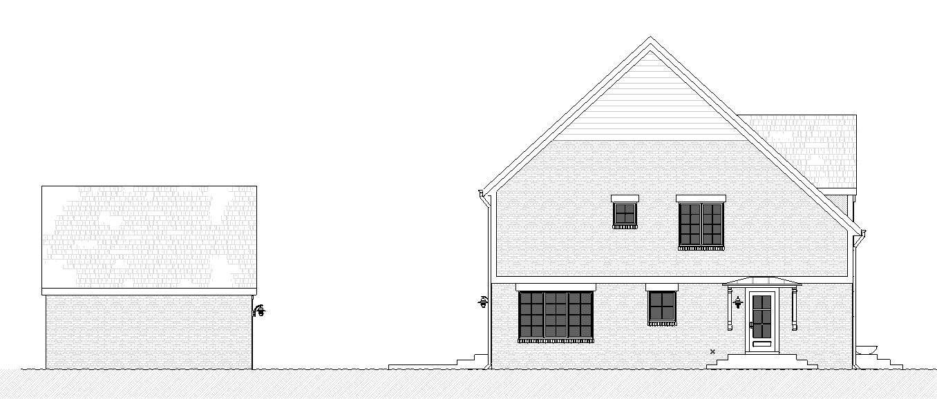 Home Plan Left Elevation of this 5-Bedroom,3349 Sq Ft Plan -168-1171