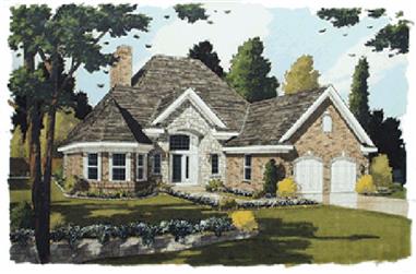 3-Bedroom, 2101 Sq Ft Traditional Home Plan - 169-1013 - Main Exterior