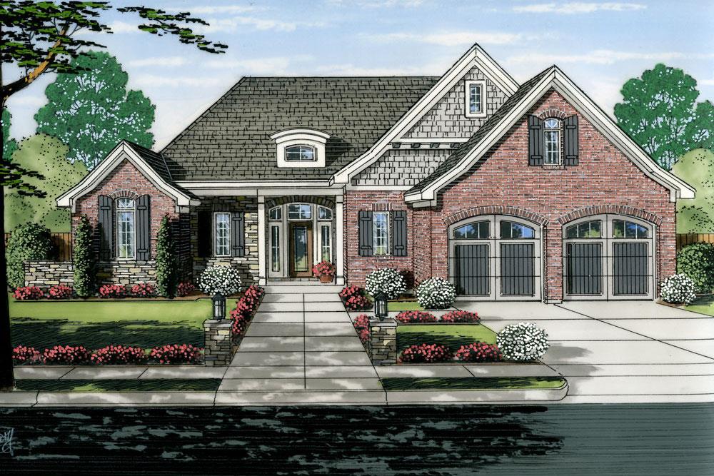 Craftsman home plan (ThePlanCollection: House Plan #169-1031)