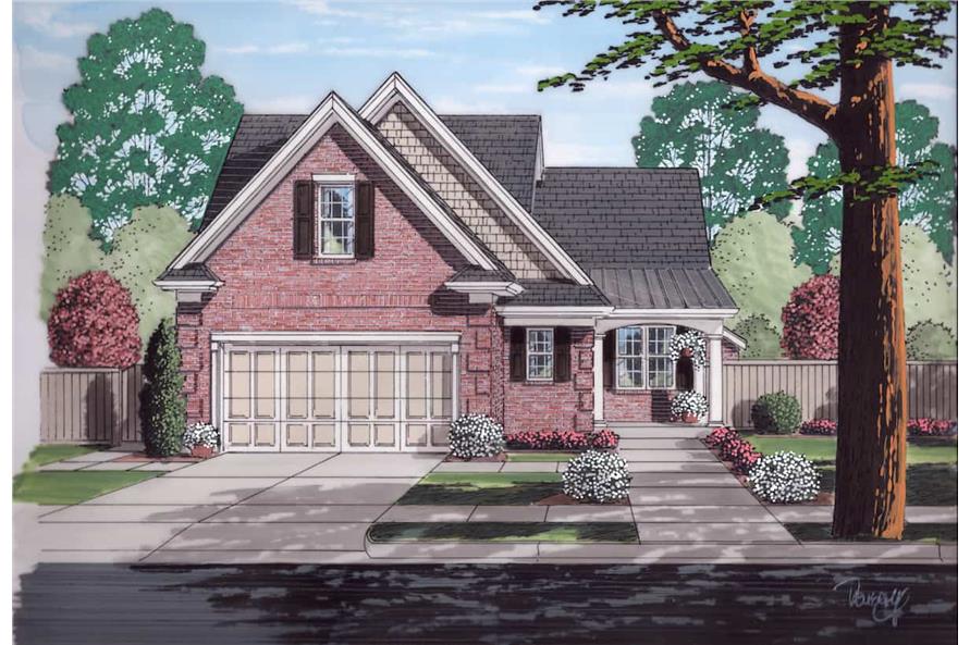 4-Bedroom, 1875 Sq Ft Cottage Home - Plan #169-1050 - Main Exterior