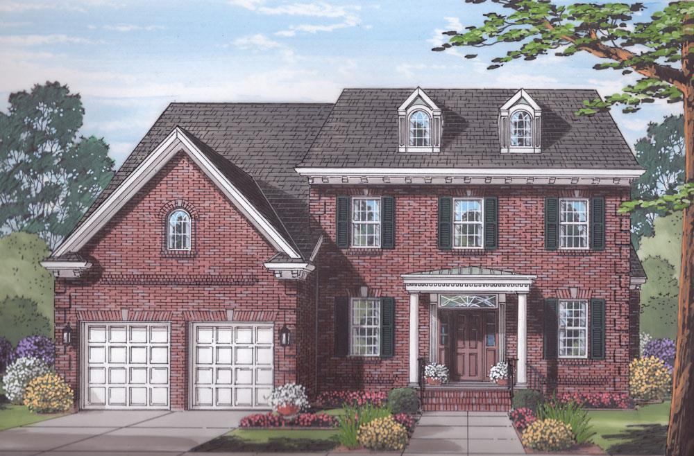Front elevation of Traditional home (ThePlanCollection: House Plan #169-1059)