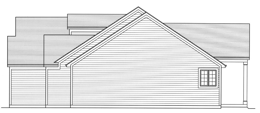 Home Plan Left Elevation of this 3-Bedroom,2250 Sq Ft Plan -169-1067