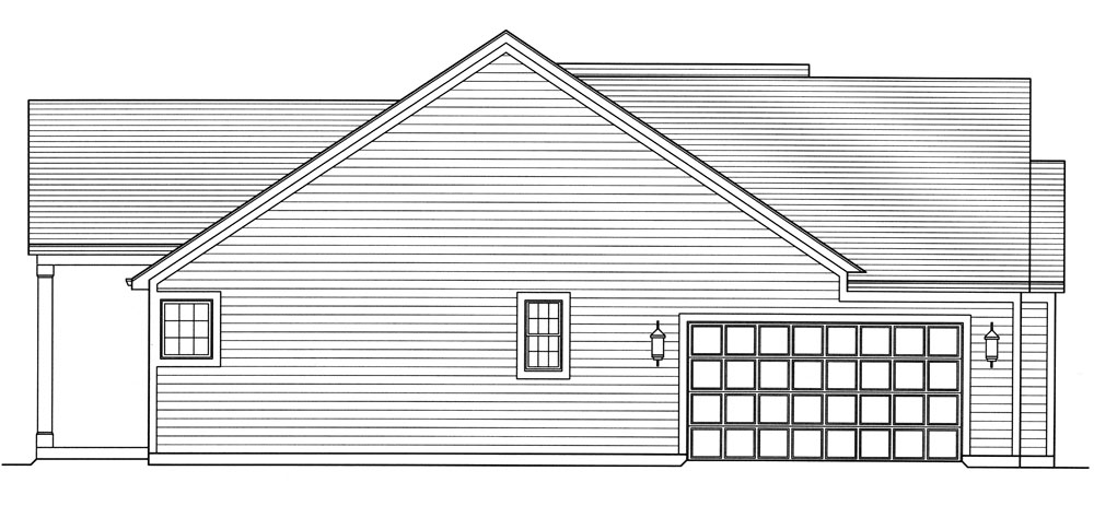 Home Plan Right Elevation of this 3-Bedroom,2250 Sq Ft Plan -169-1067