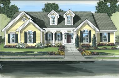 3-Bedroom, 2250 Sq Ft Traditional House Plan - 169-1067 - Front Exterior