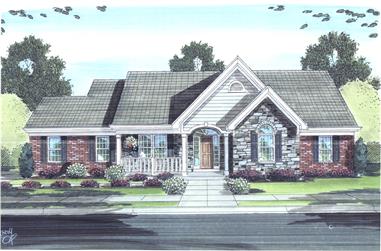 3-Bedroom, 1953 Sq Ft Cottage House Plan - 169-1095 - Front Exterior