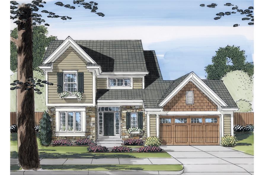 3-Bedroom, 1802 Sq Ft Traditional Home Plan - 169-1097 - Main Exterior