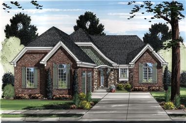 3-Bedroom, 2260 Sq Ft Contemporary House Plan - 169-1107 - Front Exterior