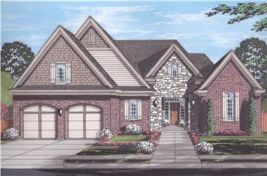4-Bedroom, 2586 Sq Ft Traditional Home Plan - 169-1121 - Main Exterior